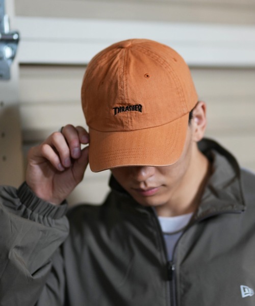 THRASHER/スラッシャー キャップ 6パネル 刺繍ロゴ THR-C01KX