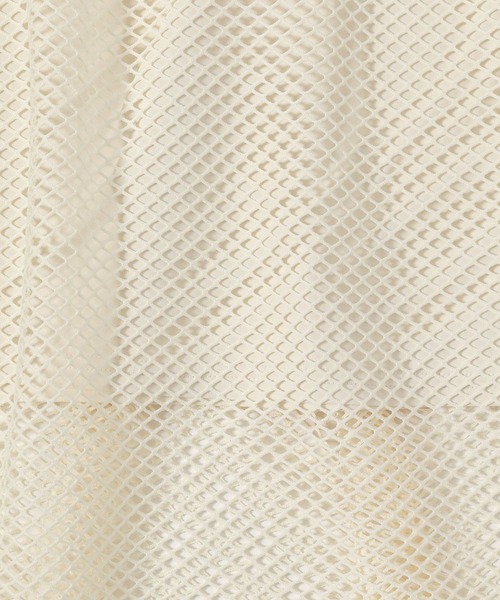 LOWRYS FARM（ローリーズファーム）の「メッシュフレアスカート　196323（スカート・レディース・ホワイト/ブラウン/ブラック/チャコールグレー・FREE）」の7枚目の写真