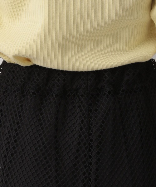 LOWRYS FARM（ローリーズファーム）の「メッシュフレアスカート　196323（スカート・レディース・ホワイト/ブラウン/ブラック/チャコールグレー・FREE）」の16枚目の写真