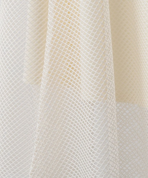 LOWRYS FARM（ローリーズファーム）の「メッシュフレアスカート　196323（スカート・レディース・ホワイト/ブラウン/ブラック/チャコールグレー・FREE）」の11枚目の写真