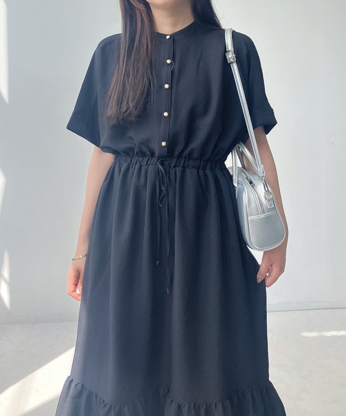 AS KNOW AS plus(アズノゥアズプラス)の「〇マッキンタックと釦ワンピース(ワンピース・レディース・ベージュ系/グリーン系/ブルー系/ブラック/ブラック系その他/ブラック系/グリーン系その他/ブルー系その他・FREE)」の21枚目の写真