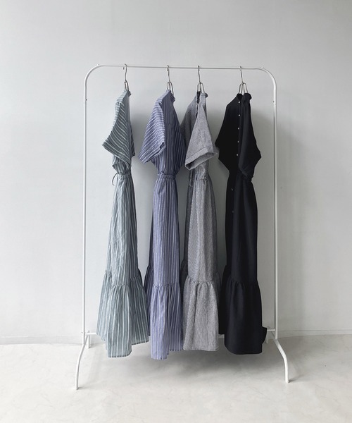 AS KNOW AS plus(アズノゥアズプラス)の「〇マッキンタックと釦ワンピース(ワンピース・レディース・ベージュ系/グリーン系/ブルー系/ブラック/ブラック系その他/ブラック系/グリーン系その他/ブルー系その他・FREE)」の18枚目の写真