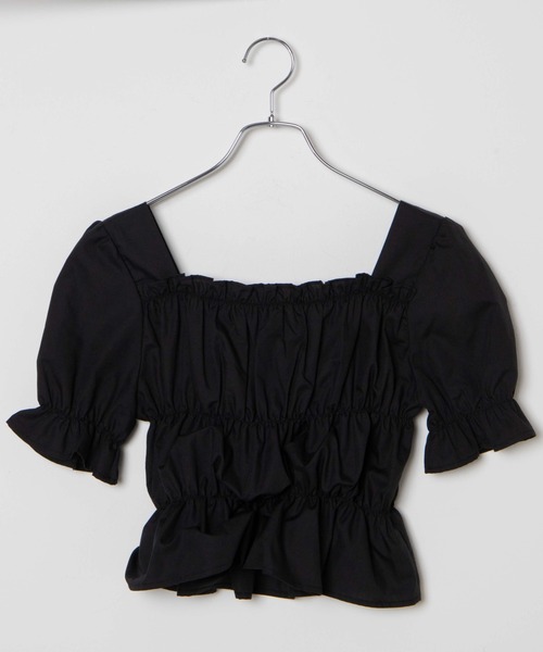 WEGO（ウィゴー）の「WEGO/シャーリングブラウス（シャツ/ブラウス・レディース・ホワイト/ブラック・FREE）」の22枚目の写真