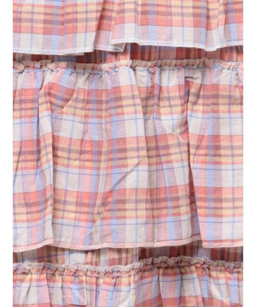 jouetie（ジュエティ）の「サマーチェックティアードロングスカート（スカート・レディース・ピンク/ブルー/グリーン・MEDIUM）」の5枚目の写真