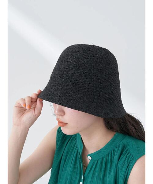 earth music&ecology(アースミュージックアンドエコロジー)の「ベルサーモハット(ハット・レディース・ライトイエロー/ブラック/グレイッシュベージュ・FREE)」の15枚目の写真