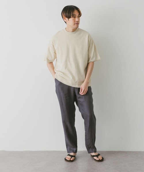 URBAN RESEARCH DOORS(アーバンリサーチドアーズ)の「ガンジー風ニットプルオーバー(ニット/セーター・メンズ・ネイビー/モカ/ライトベージュ・MEDIUM/LARGE)」の20枚目の写真