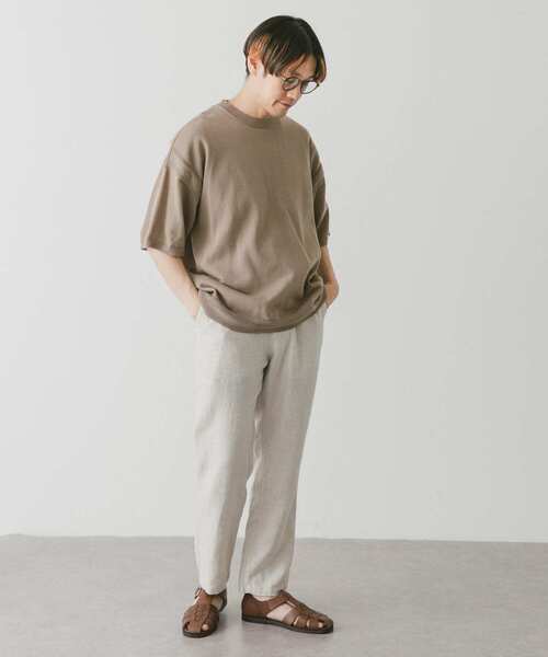 URBAN RESEARCH DOORS(アーバンリサーチドアーズ)の「ガンジー風ニットプルオーバー(ニット/セーター・メンズ・ネイビー/モカ/ライトベージュ・MEDIUM/LARGE)」の17枚目の写真