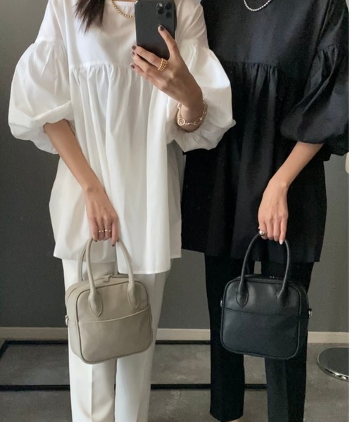 E&C closet…（イーアンドシークローゼット）の「chicスクエアミニバッグ（ショルダーバッグ・レディース・ブラック/ライトグレー/ダークグレー・FREE）」の10枚目の写真