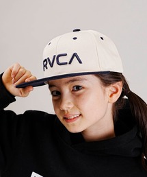 RVCA（ルーカ）の「RVCA/ルーカ RVCA TWILL SNAPBACK フラットキャップ 帽子 親子コーデ BD046-948（キャップ）」