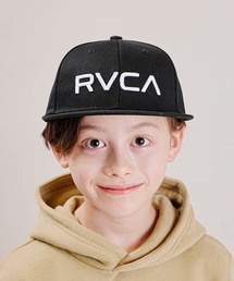 RVCA（ルーカ）の「RVCA/ルーカ RVCA TWILL SNAPBACK フラットキャップ 帽子 親子コーデ BD046-948（キャップ）」