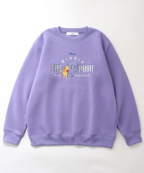 Disney（ディズニー）の「【Disney/ディズニー】アートワークデザイン 裏起毛  刺繍クルー スウェットトレーナー（スウェット・レディース・グリーン/オートミール/レンガ/ライトパープル・M/L）」の3枚目の写真