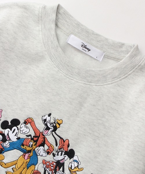 Disney（ディズニー）の「【Disney/ディズニー】アートワークデザイン 裏起毛  刺繍クルー スウェットトレーナー（スウェット・レディース・グリーン/オートミール/レンガ/ライトパープル・M/L）」の8枚目の写真