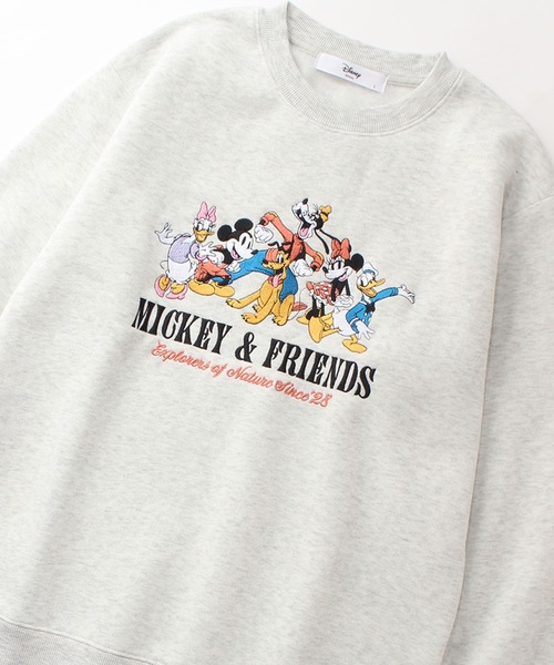 Disney（ディズニー）の「【Disney/ディズニー】アートワークデザイン 裏起毛  刺繍クルー スウェットトレーナー（スウェット・レディース・グリーン/オートミール/レンガ/ライトパープル・M/L）」の13枚目の写真
