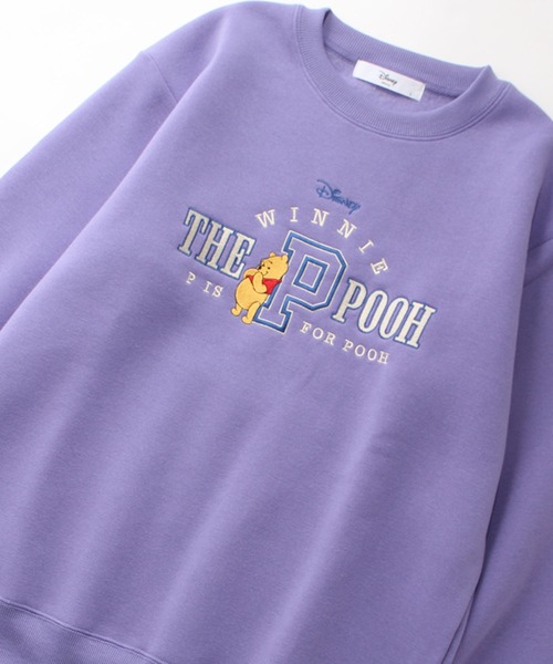 Disney（ディズニー）の「【Disney/ディズニー】アートワークデザイン 裏起毛  刺繍クルー スウェットトレーナー（スウェット・レディース・グリーン/オートミール/レンガ/ライトパープル・M/L）」の15枚目の写真