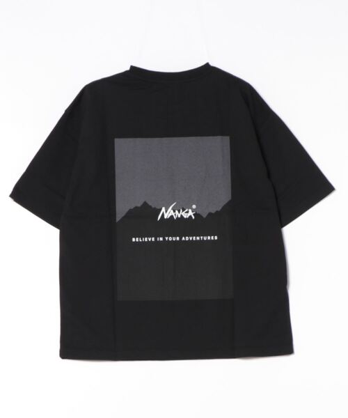 NANGA(ナンガ)の「NANGA×GrandPARK/ナンガ×グランドパーク別注バックプリントTシャツ(Tシャツ/カットソー・メンズ・グレー/グリーン/ブラック/ホワイト/ネイビー・MEDIUM/LARGE/X-LARGE)」の6枚目の写真