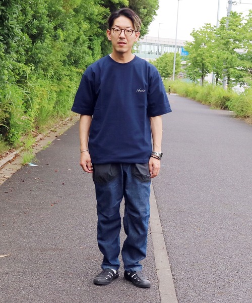 NANGA(ナンガ)の「NANGA×GrandPARK/ナンガ×グランドパーク別注バックプリントTシャツ(Tシャツ/カットソー・メンズ・グレー/グリーン/ブラック/ホワイト/ネイビー・MEDIUM/LARGE/X-LARGE)」の12枚目の写真