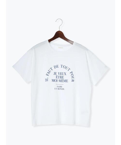 Te chichi(テチチ)の「アーチロゴTシャツ(Tシャツ/カットソー・レディース・ブラック/ブルー/チャコールグレー・F)」の15枚目の写真