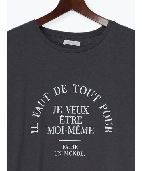 Te chichi(テチチ)の「アーチロゴTシャツ(Tシャツ/カットソー・レディース・ブラック/ブルー/チャコールグレー・F)」の18枚目の写真