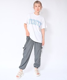 BIG カレッジロゴ・プリントTシャツ FEISTY