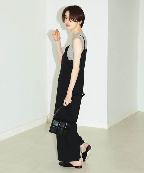B:MING by BEAMS(ビーミングバイビームス)の「B:MING by BEAMS / ウォッシャブル サロペット(サロペット/オーバーオール・レディース・ブラック/ベージュ・SMALL/MEDIUM)」の18枚目の写真