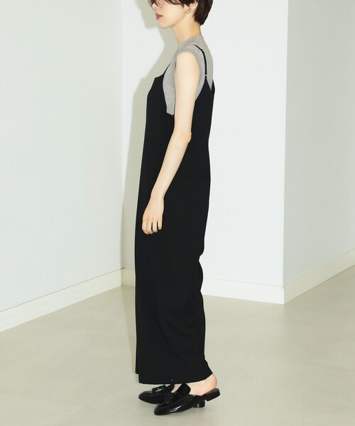 B:MING by BEAMS(ビーミングバイビームス)の「B:MING by BEAMS / ウォッシャブル サロペット(サロペット/オーバーオール・レディース・ブラック/ベージュ・SMALL/MEDIUM)」の3枚目の写真