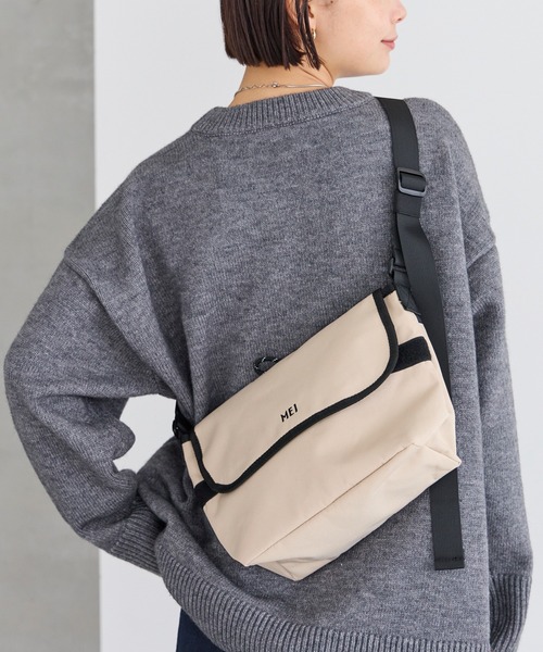 MEI（メイ）の「【MEI/メイ】メッセンジャーバッグ（メッセンジャーバッグ・レディース・ブラック/ベージュ・F）」の18枚目の写真