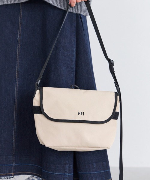 MEI（メイ）の「【MEI/メイ】メッセンジャーバッグ（メッセンジャーバッグ・レディース・ブラック/ベージュ・F）」の15枚目の写真