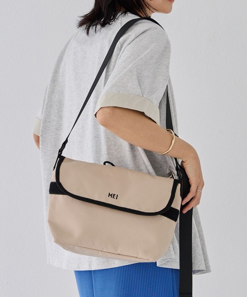 MEI（メイ）の「【MEI/メイ】メッセンジャーバッグ（メッセンジャーバッグ・レディース・ブラック/ベージュ・F）」の21枚目の写真