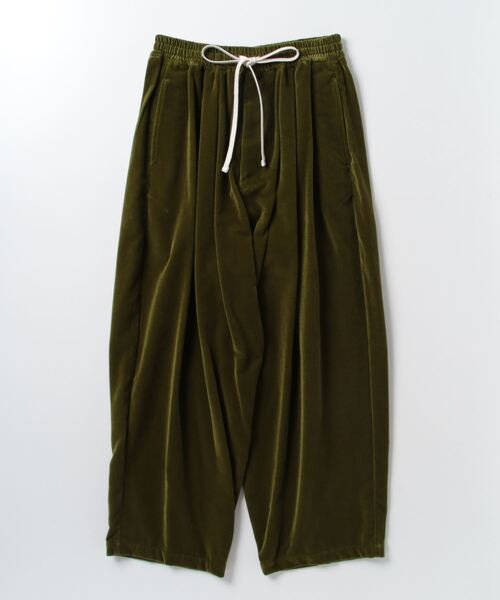 my beautiful landlet(マイビューティフルランドレット)の「【my beautiful landlet】 VELVET USED FINISH WIDE PANTS(その他パンツ・メンズ・ネイビー/エンジ/グリーン・0/1)」の18枚目の写真