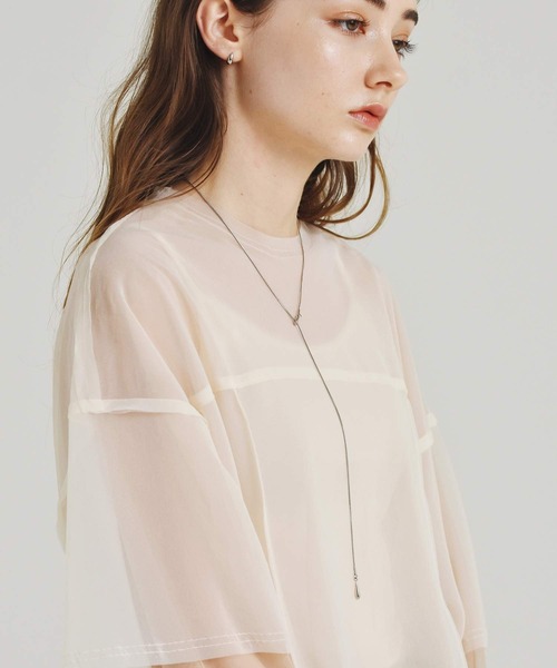 LHME（エルエイチエムイー）の「LHME ドロップY字ロングネックレス/サージカルステンレス316L（金属アレルギー対応）（ネックレス・レディース・ゴールド/シルバー・80ｃｍ）」の19枚目の写真