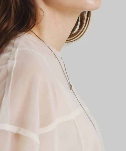 LHME（エルエイチエムイー）の「LHME ドロップY字ロングネックレス/サージカルステンレス316L（金属アレルギー対応）（ネックレス・レディース・ゴールド/シルバー・80ｃｍ）」の18枚目の写真