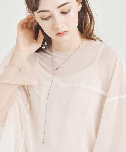 LHME（エルエイチエムイー）の「LHME ドロップY字ロングネックレス/サージカルステンレス316L（金属アレルギー対応）（ネックレス・レディース・ゴールド/シルバー・80ｃｍ）」の15枚目の写真