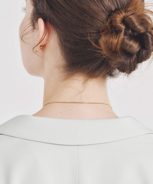 LHME（エルエイチエムイー）の「LHME ドロップY字ロングネックレス/サージカルステンレス316L（金属アレルギー対応）（ネックレス・レディース・ゴールド/シルバー・80ｃｍ）」の6枚目の写真