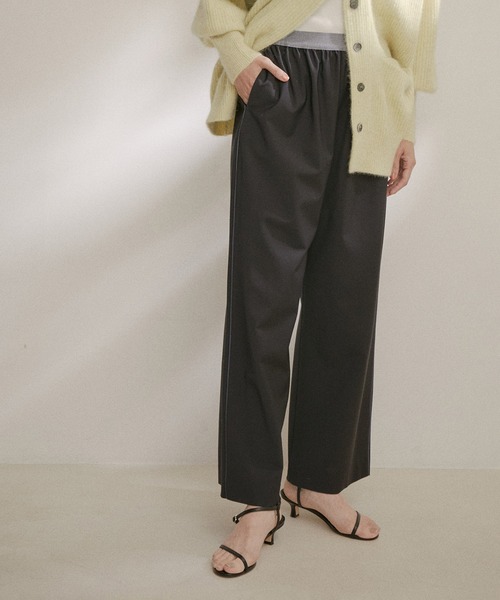 AMERICANA(アメリカーナ)の「【Americana for SALON】別注イージーフィットスラックス(スラックス・レディース・チャコールグレー/ネイビー・FREE)」の2枚目の写真