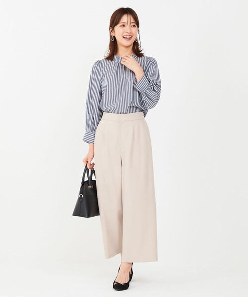 ANY SIS(エニィスィス)の「【洗える】フェイクパールストライプ ブラウス(シャツ/ブラウス・レディース・ベージュ系1/ネイビー系1/ライトグレー系1/ダルブルー系1・4)」の13枚目の写真