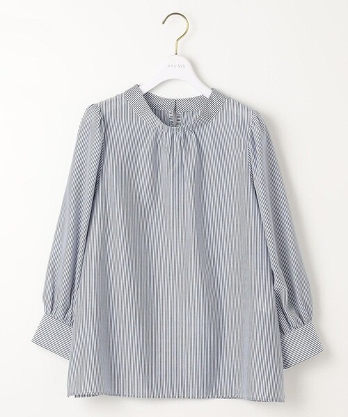 ANY SIS(エニィスィス)の「【洗える】フェイクパールストライプ ブラウス(シャツ/ブラウス・レディース・ベージュ系1/ネイビー系1/ライトグレー系1/ダルブルー系1・4)」の17枚目の写真