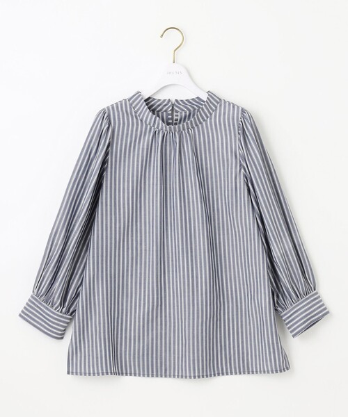 ANY SIS(エニィスィス)の「【洗える】フェイクパールストライプ ブラウス(シャツ/ブラウス・レディース・ベージュ系1/ネイビー系1/ライトグレー系1/ダルブルー系1・4)」の18枚目の写真