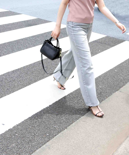 セール】upper hights 【THE NIECE】ワイドストレートパンツ（デニム