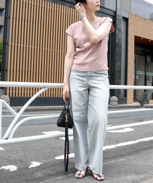 セール】upper hights 【THE NIECE】ワイドストレートパンツ（デニム