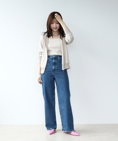 セール】upper hights 【THE NIECE】ワイドストレートパンツ（デニム