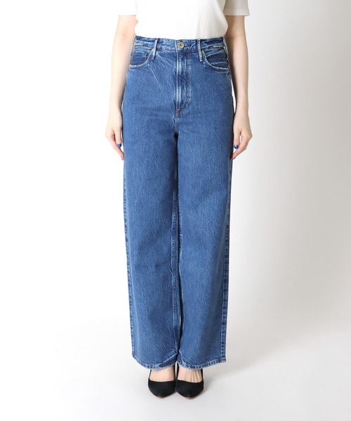 セール】upper hights 【THE NIECE】ワイドストレートパンツ（デニム