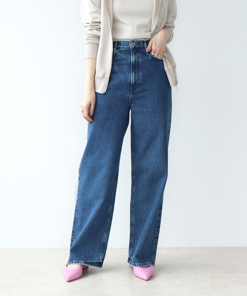 セール】upper hights 【THE NIECE】ワイドストレートパンツ（デニム