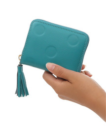 perche（ペルケ）の「ペルケ perche / ドット型押・ジャバラカードウォレット（財布）」