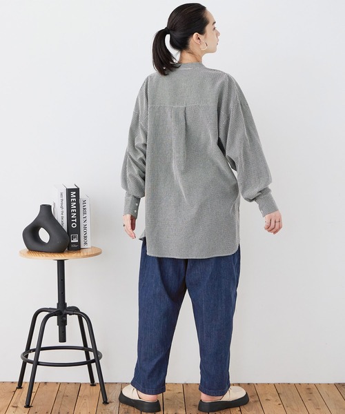 Fashion Letter(ファッションレター)の「【M-4L】ビッグポケット サーカスデニムパンツ(デニムパンツ・レディース・ネイビー/ブルー・LL/M/L/3L/4L)」の7枚目の写真