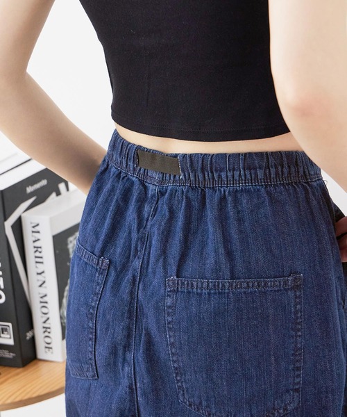 Fashion Letter(ファッションレター)の「【M-4L】ビッグポケット サーカスデニムパンツ(デニムパンツ・レディース・ネイビー/ブルー・LL/M/L/3L/4L)」の11枚目の写真