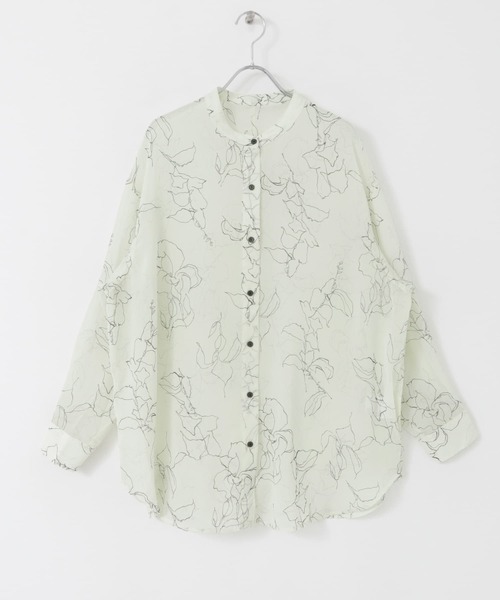 ITEMS URBANRESEARCH（アイテムズ アーバンリサーチ）の「シアーヨウリュウバンドカラーシャツ（シャツ/ブラウス・レディース・ネイビー/ラベンダー/その他1・FREE）」の22枚目の写真