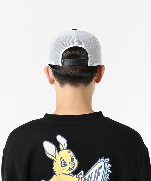 SONG TRUCKER HAT / HUF ハフ プリント メッシュ キャップ