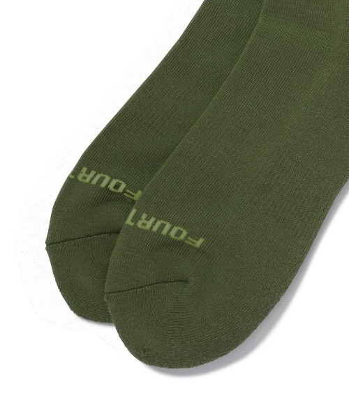 430(フォーサーティ)の「mko11416- CM VERT EMB LONG SOX ロングソックス(ソックス/靴下・メンズ・ホワイト/ベージュ/グリーン・FREE)」の6枚目の写真
