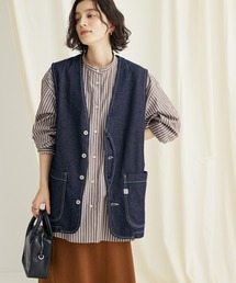 デニムワークベスト