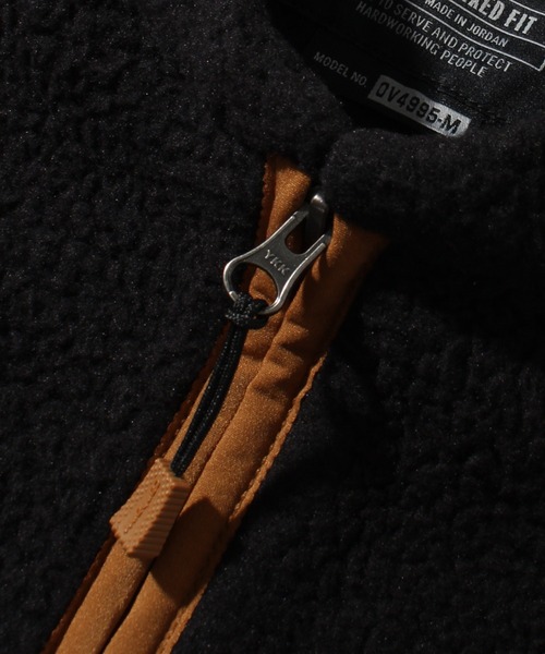 Carhartt(カーハート)の「【Carhartt/カーハート】RELAXED FIT FLEECE FULL ZIP VEST/リラックスフィット フルジップベスト(ベスト・メンズ・カーキ/ブラック・S)」の17枚目の写真